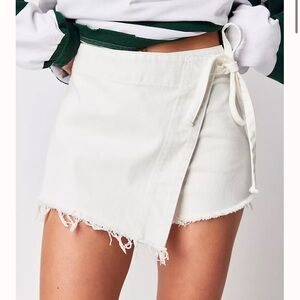 NWT Free People Emmy Denim Skort